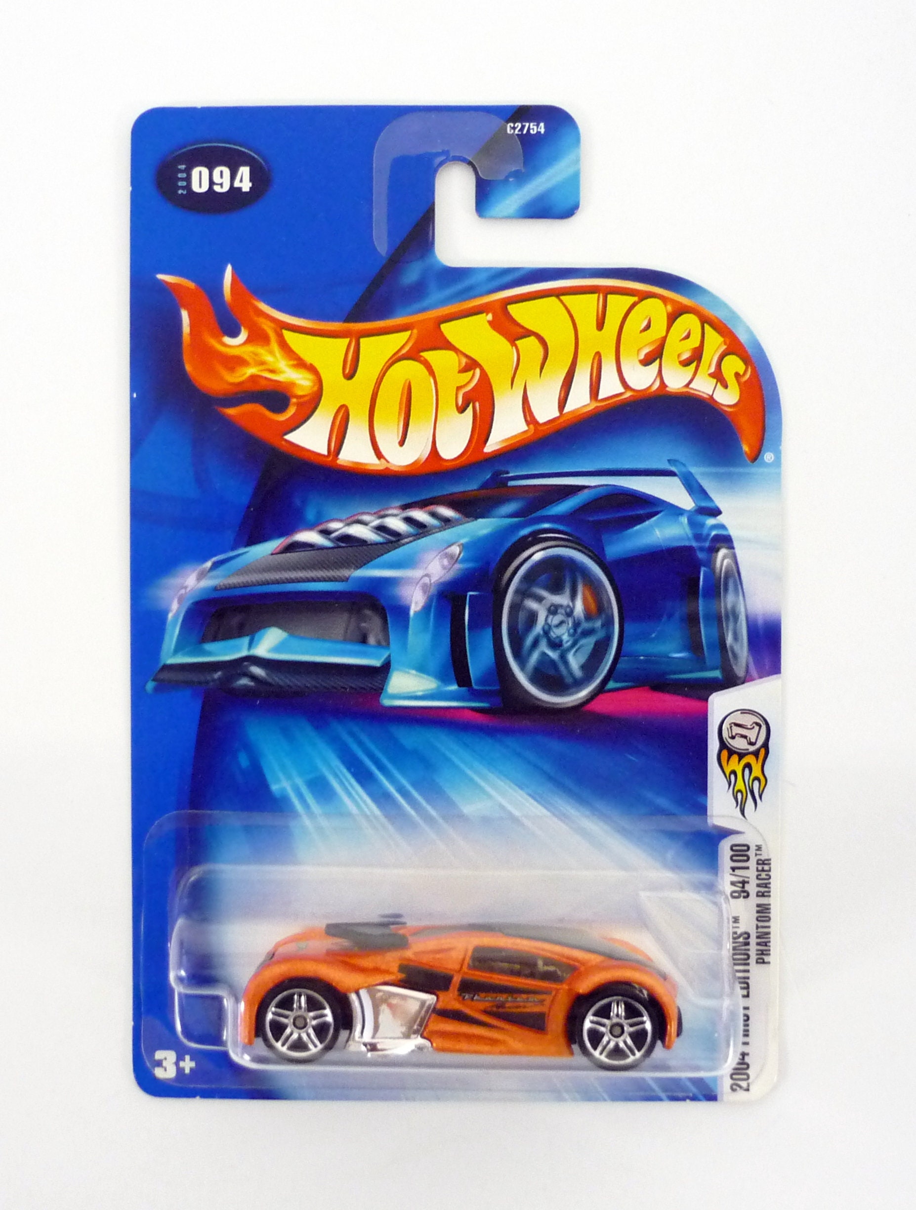 Hot Wheels Phantom Racer #094 First Editions 94/100 Orange Die