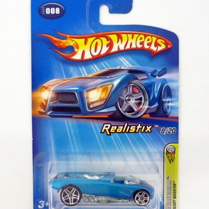 Hot Wheels Pocket Bikester #008 Realistix 8/20 Blue Die-Cast Car 2005