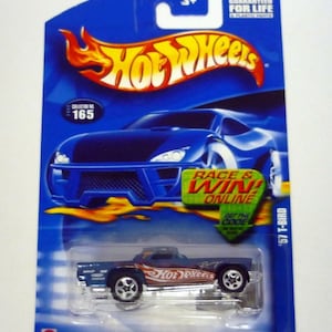 Hot Wheels &#39;57 T-Bird #165 Blue Die-Cast Car 2002