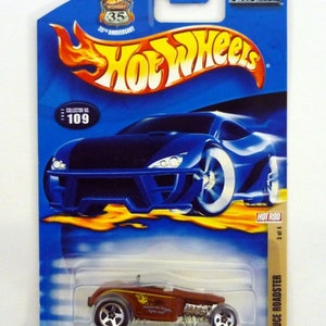 Hot Wheels Deuce Roadster #109 Hot Rod Magazine 3 of 4 Brown Die-Cast Car 2002