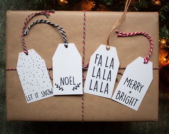 Christmas gift tags | Etsy