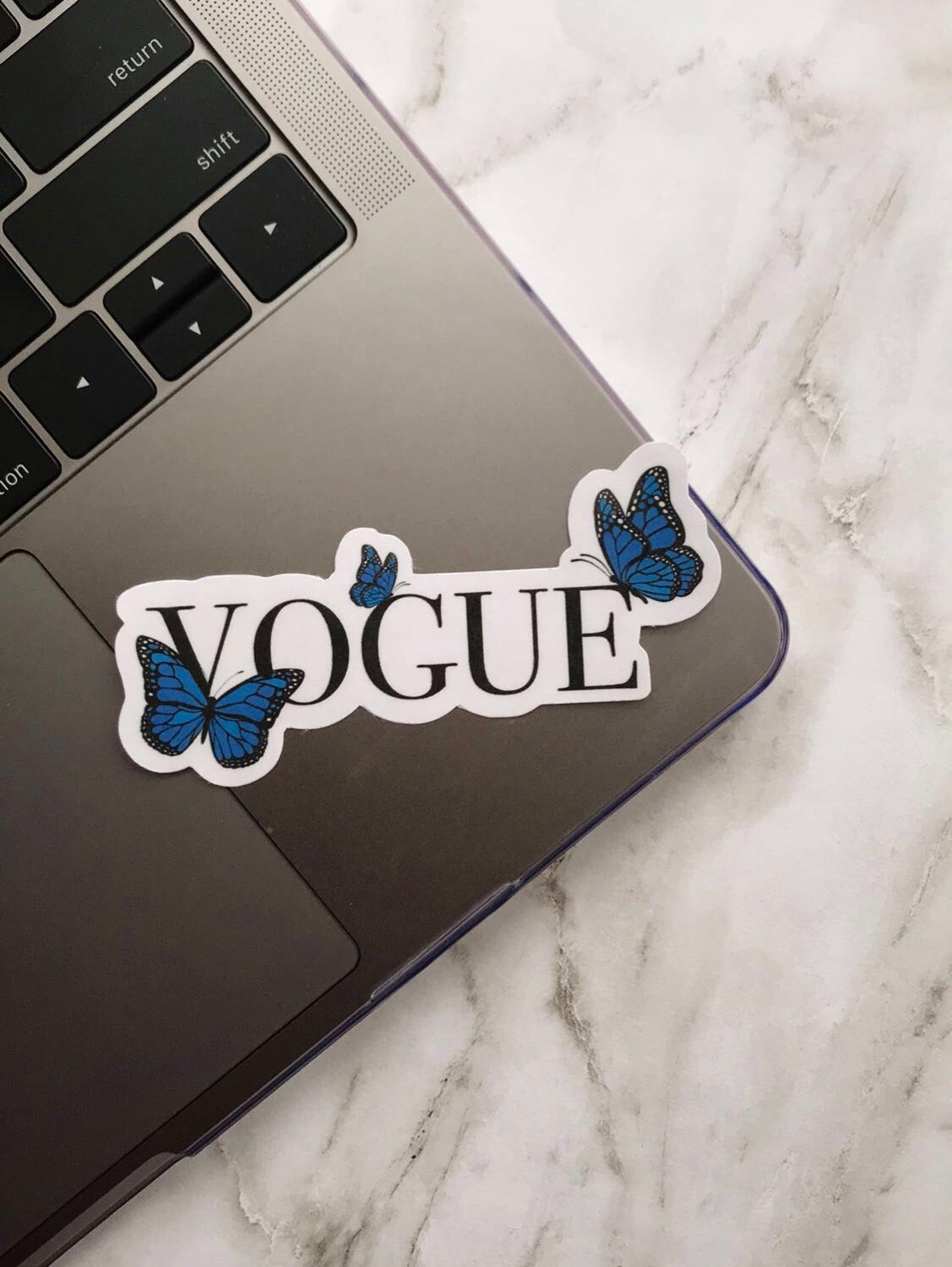 Vogue Sticker / Butterflies Sticker Diecut Sticker Laptop Etsy
