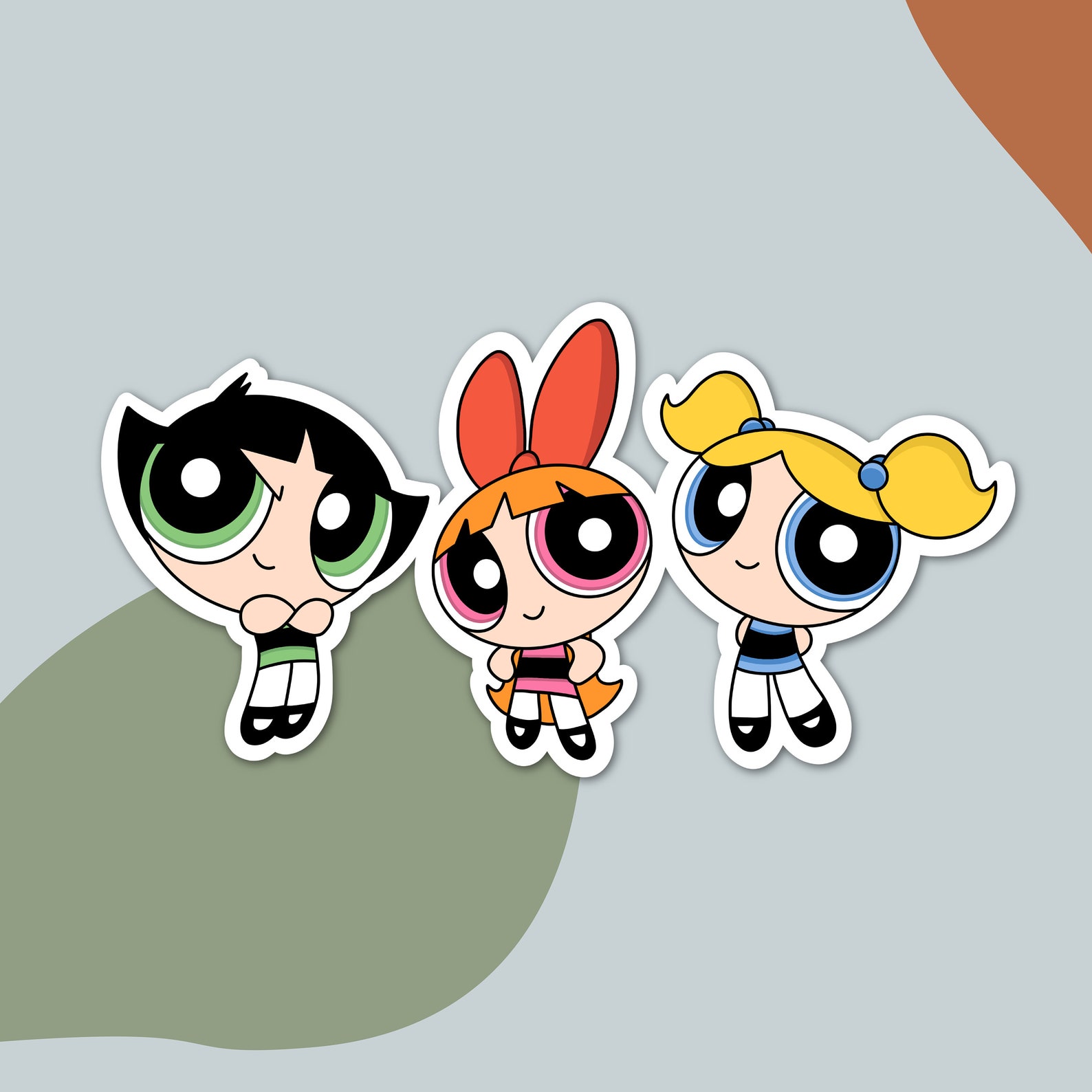 Power Puff Girls Sticker Etsy