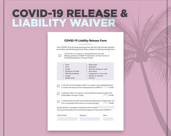 COVID-19 Release and Liability Waiver