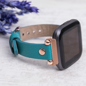Green Fitbit Versa 2 Band, Rose Gold Fitbit Band, Gift For Her, Birthday Gift
