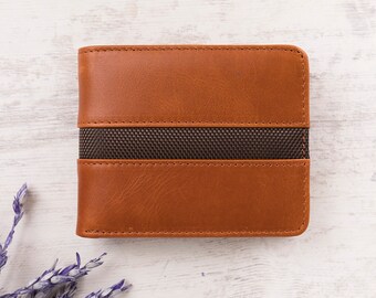 Handmade Genuine Leather Wallet, Minimalist Men's Bifold