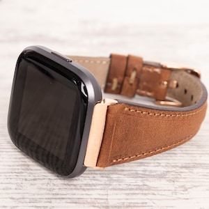Leather Fitbit Versa 3 Band, Fitbit Versa 2 & 1 Watch Band, Slim Fitbit Versa Band For Women, Birthday Gift