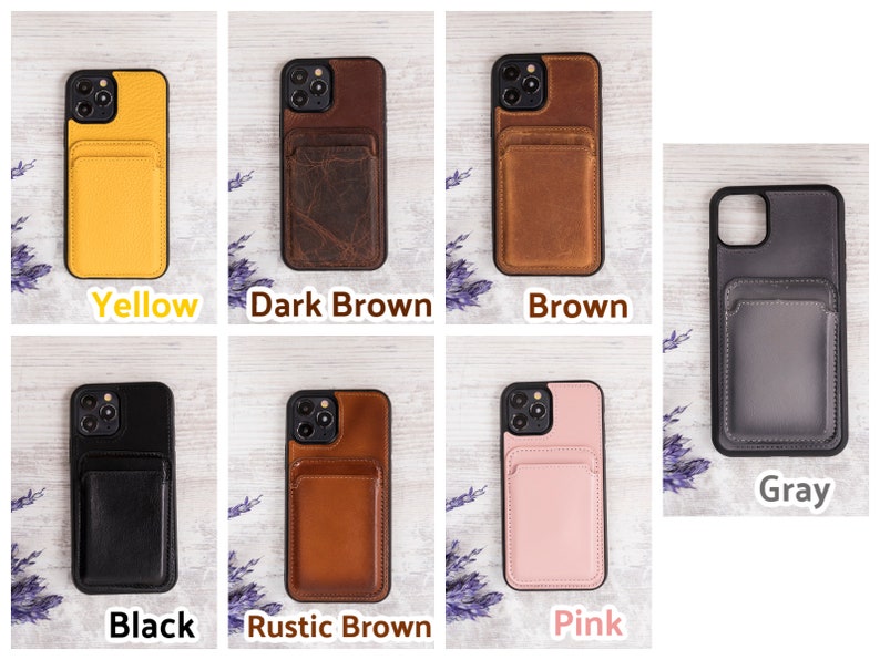 Leather Magsafe Card Holder Leather Wallet for Etsy