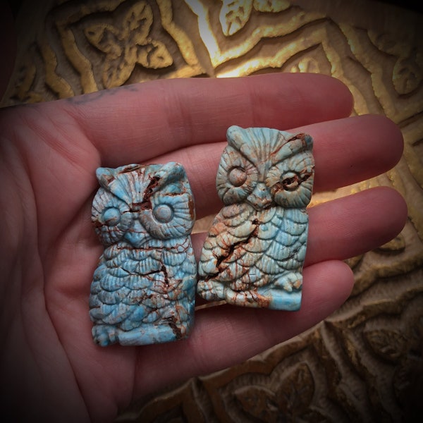 Caribbean Calcite Owls / Healing Crystal