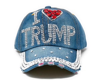 Rhinestone Trump | Etsy