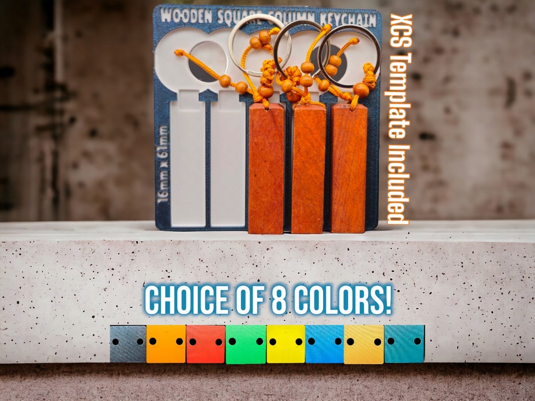 Xtool F1 Square Column Wooden Keychain Jig Fits 5 Keychains - Etsy
