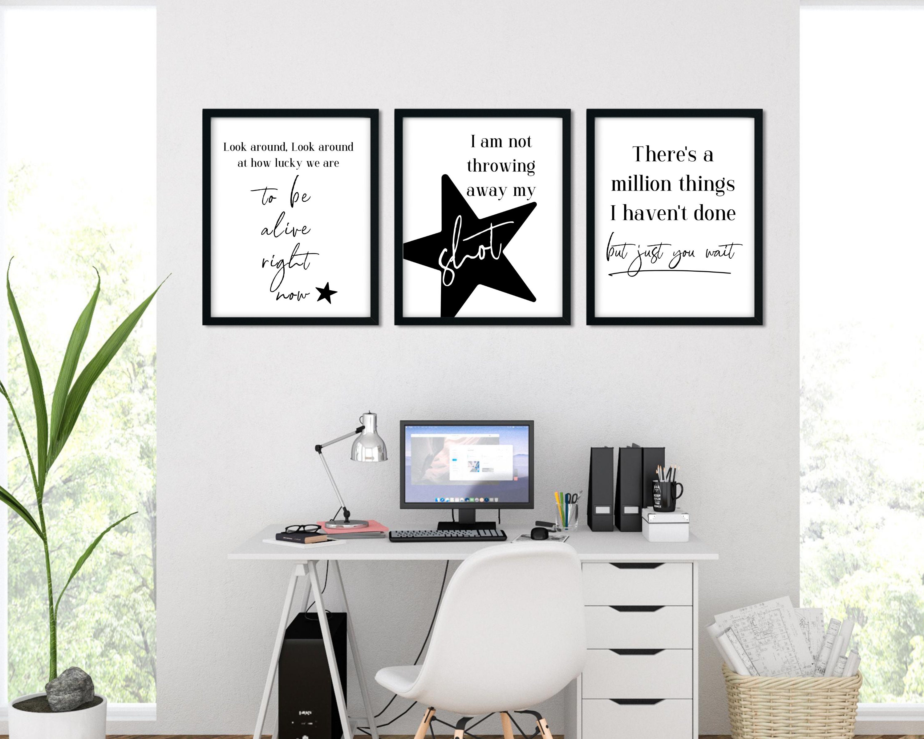 Hamilton Wall Art Hamilton Decor Hamilton Musical Theater Etsy