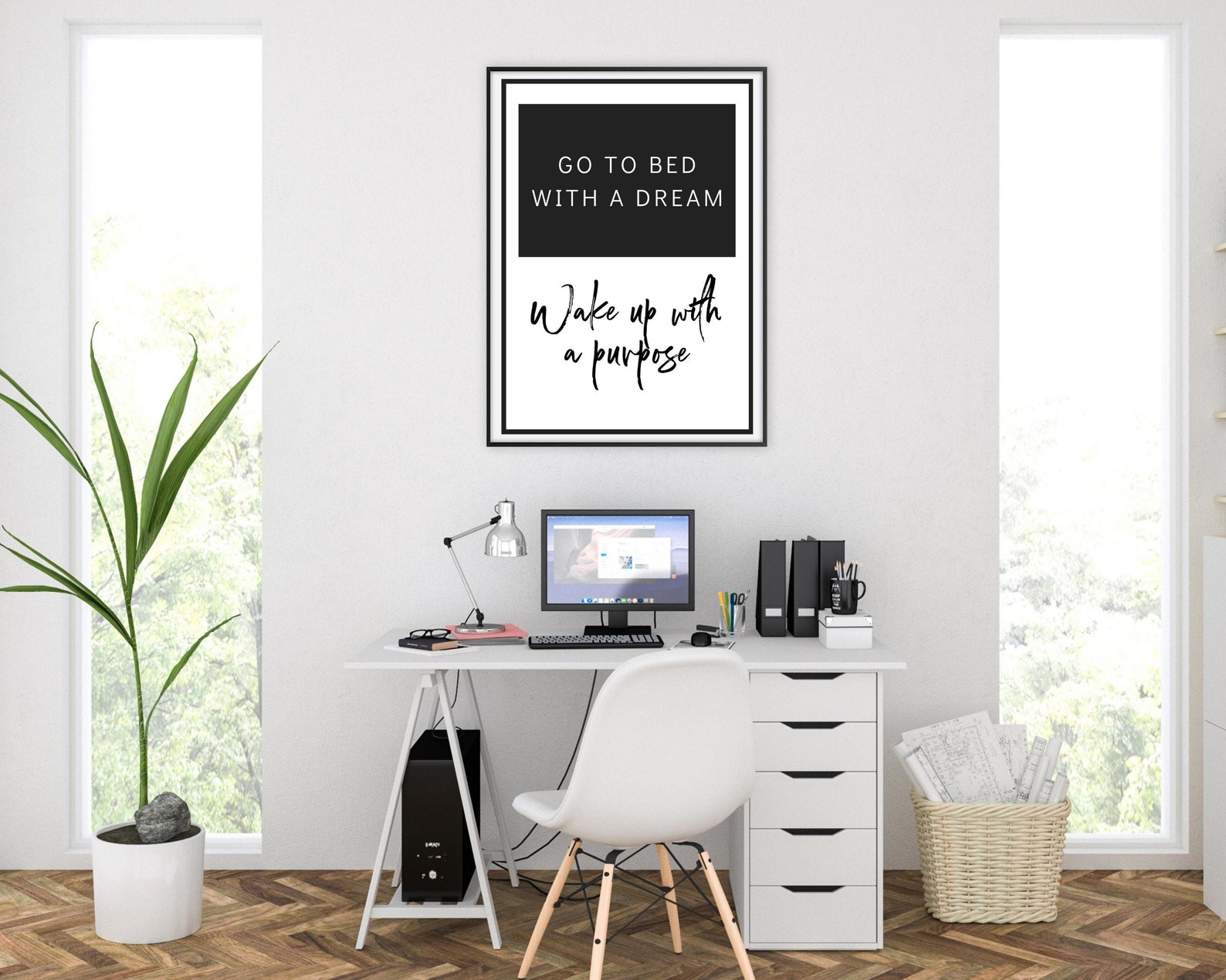 Home Office Decor Positive Office Wall Art Motivational Wall | Etsy
