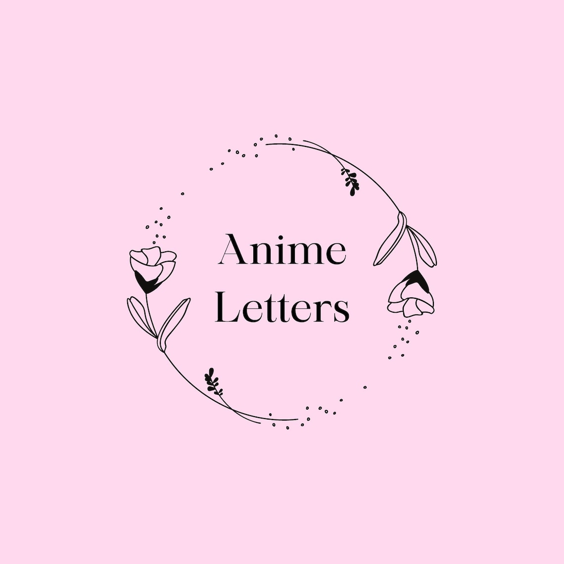Anime Character Letters | Etsy