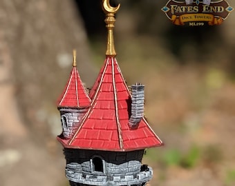 Zauberer 3D Gedruckter RPG Würfelturm: Fate's End Kollektion von Kim Bolt
