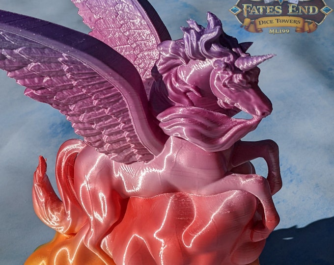 Alicorn & Unicorn Dice Towers-Fate's End