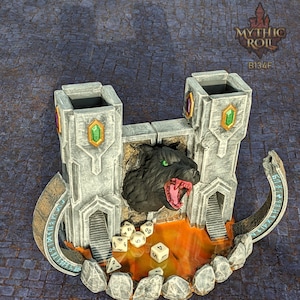 Gates of Valhalla Fenris Wolf 3D Printed RPG Dice Tower: Mythic Roll Collection