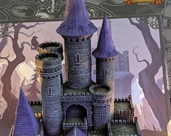 Vampire 3D Printed Dice Tower - Fate&#39;s End Collection - Cast Rolls in the Shadows of Immortal Elegance and Dark Desires!