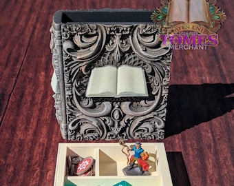 パラディン 3D プリント スペルブック トーム: RPG ダイストレイ 