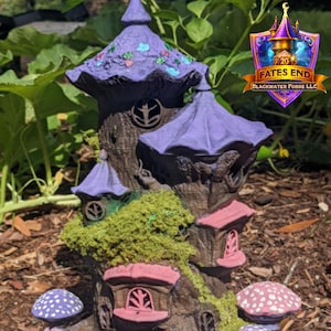 Fairy Mushroom 3D Printed RPG Dice Tower: Fate's End Collection by Kim Bolt