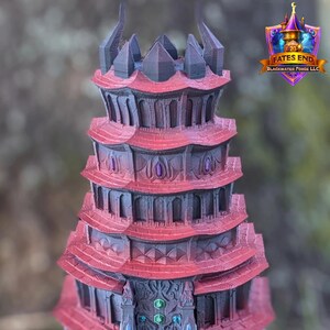 Drow Dark Elf 3D Printed RPG Dice Tower: Fate's End Collection
