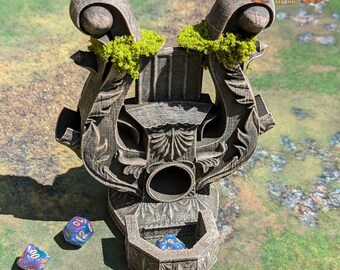 Bard&#39;s Lyre Dice Tower - Fate&#39;s End Collection - Echoes of Epic Tales with Every Dice Serenade.