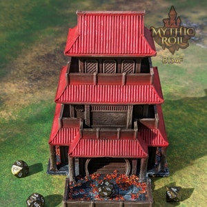 Shizuka Samurai RPG Dice Tower: Mythic Roll Collection by Unchained Games