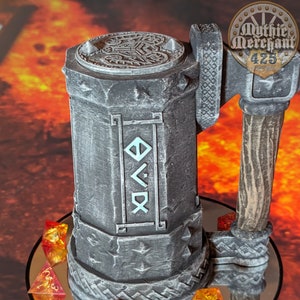 Dwarven 3D Printed RPG Can Holder: Mythic Mugs Collection by Ars Moriendi