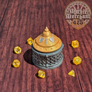 Fighter 3D Printed Dice Vault | Dice Jail | DnD Can Holder | Table Coaster | Mythic Mugs by Ars Moriendi 3D- Arm Yourself for Glory!