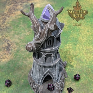 Elven Tree of Life 3D Printed RPG Dice Tower: Mythic Roll Collection