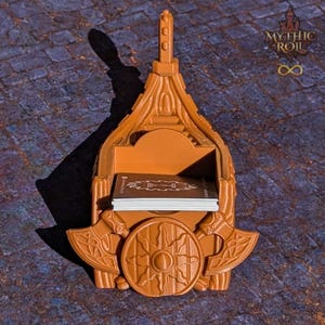 Odin's Naglfar Viking Longboat 3D Printed RPG Deck Holder and Card Organizer | Business Card Holder | -Sail to Valhalla!