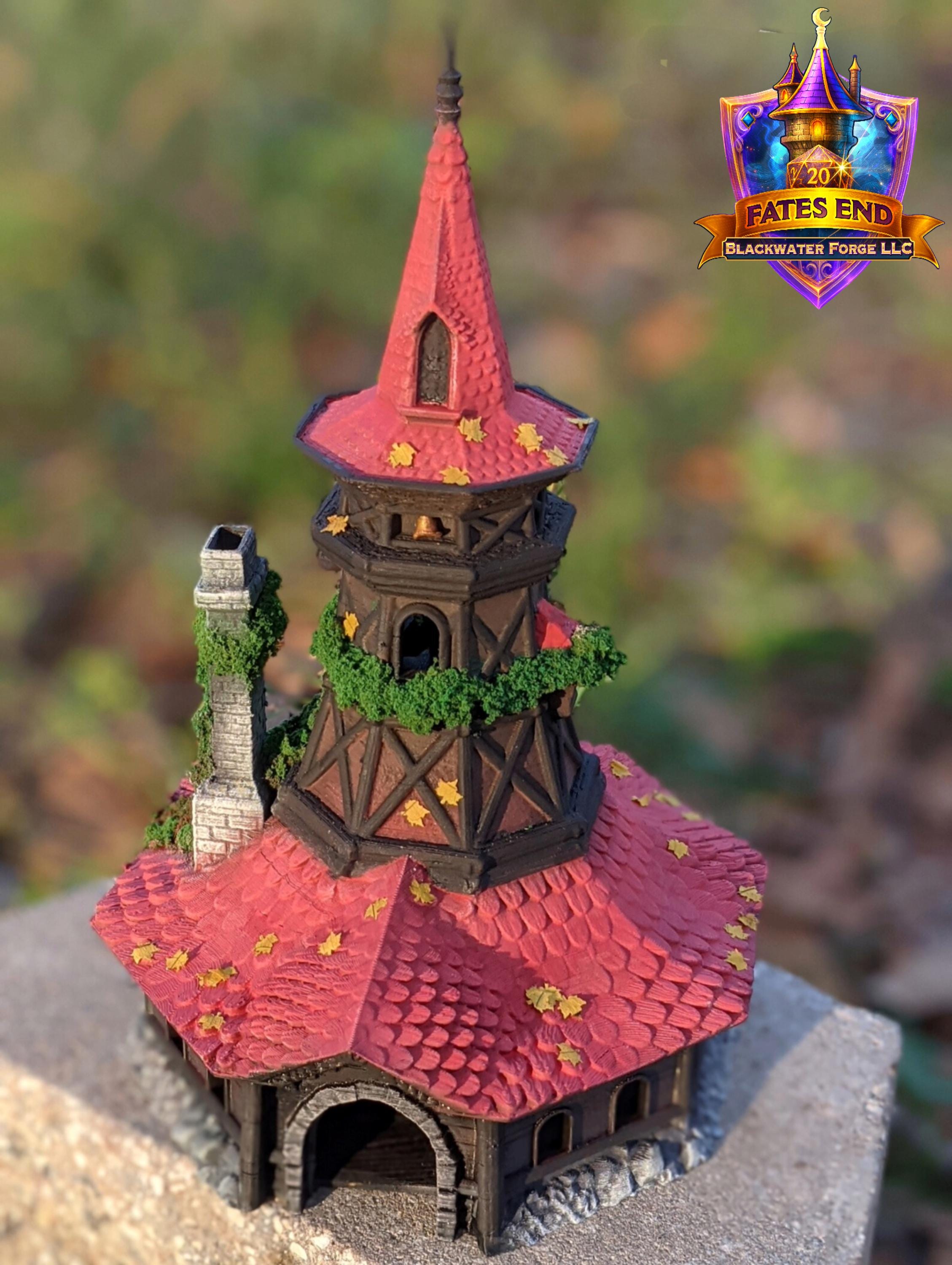 Bard 3D Printed RPG Dice Tower: Fate's End Collection by Kim Bolt