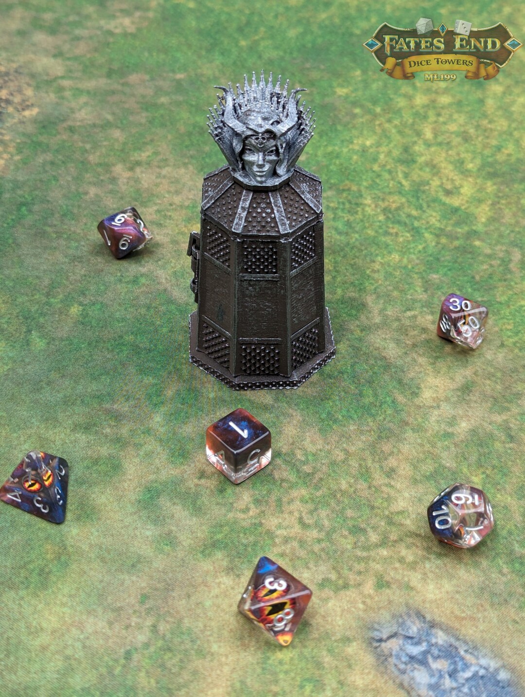 Iron Maiden 3D Printed Dice Jail RPG Dice Vault D20 Etsy