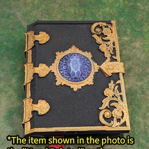 Magic Tome 3D Printed Deck Holder and Card Storage | RPG Dice Vault | D20 Box | Player Gift - Embracing Magic!