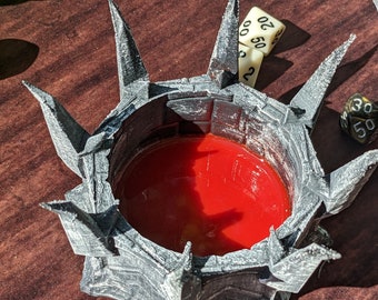 Evil Necromancer Dice Cup/Dice Bowl/Coaster-Fate's End Collection