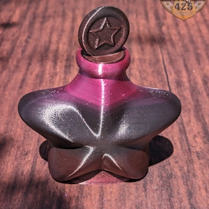 Star Mythic 3D Printed Potion Bottle Dice Jail | RPG Dice Vault | D20 Storage Box | Player Gift Ars Moriendi 3D