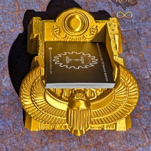 Scarab's Sanctum 3D Printed RPG Deck Holder and Card Organizer | Business Card Holder | -Unlock Ancient Mysteries!