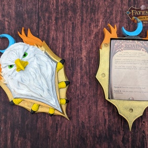 Eagle Paladin 3D Printed Deck Holder and Card Storage | Dice Vault | Player Gift - Discover the perfect fusion of style and functionality!