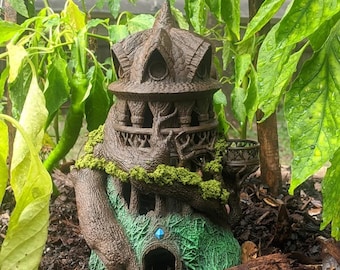 Druid 3D Printed Dice Tower - Fate&#39;s End Collection by Kim Bolt- Harness Nature&#39;s Magic and Ancient Rituals with Every Roll!
