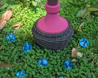 Halfling Potion Bottle 3D Printed RPG Dice Jail & Table Coaster