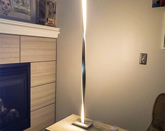 The Rue Colour Changing Minimalist Led Corner Floor Lamp Black App Ebay