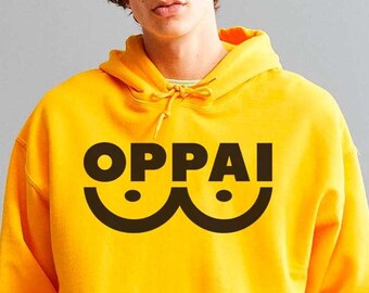oppai hoodie yellow