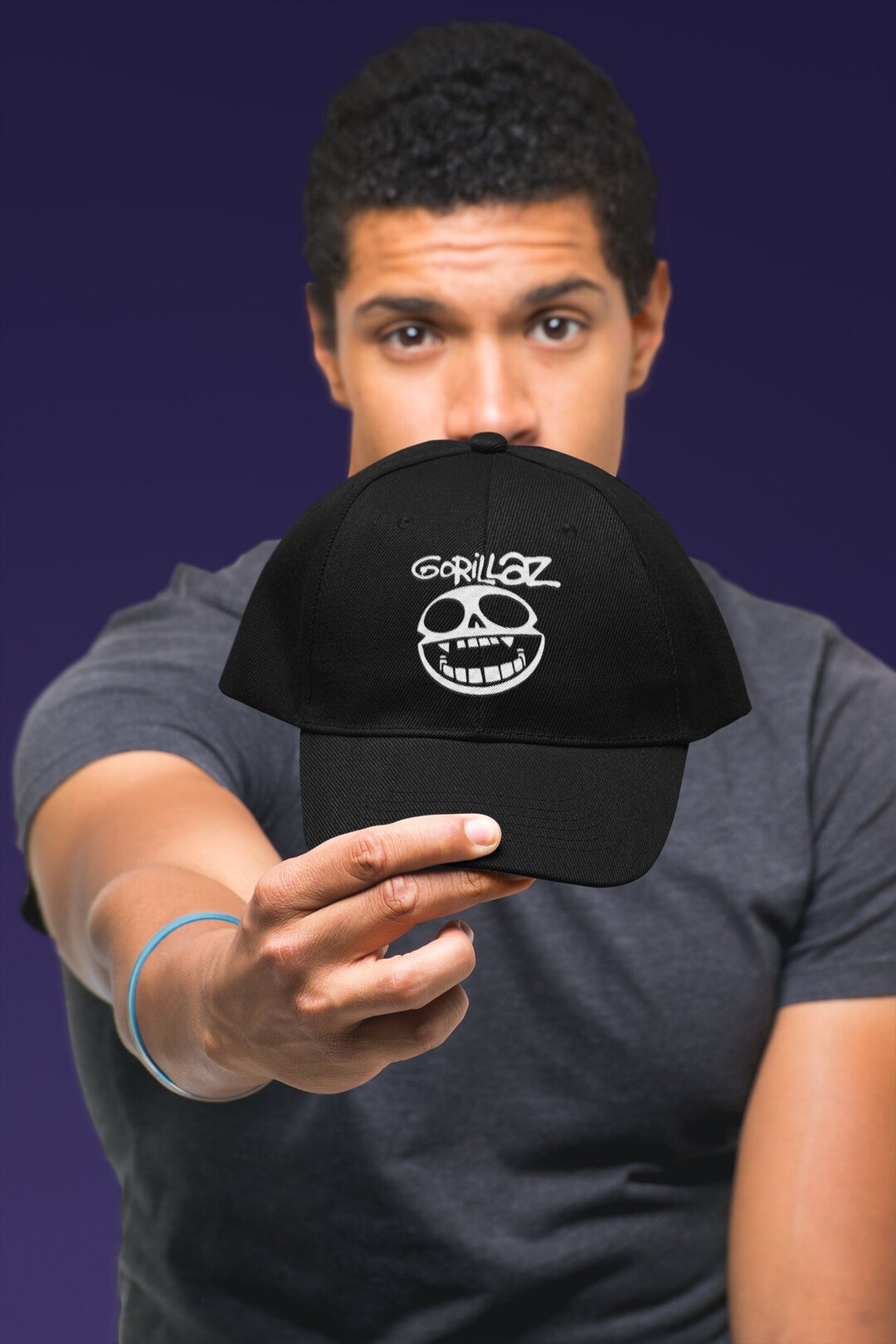 Gorillaz Cap Cap/hat Gorillaz Cotton/3d Cotton. 433 Etsy