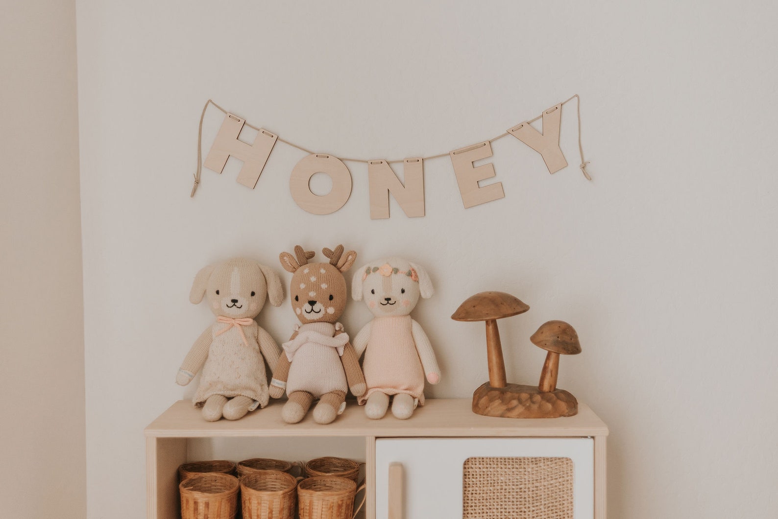 Custom Wood Name Garland Baby Name Banner Nursery Decor Wall Etsy