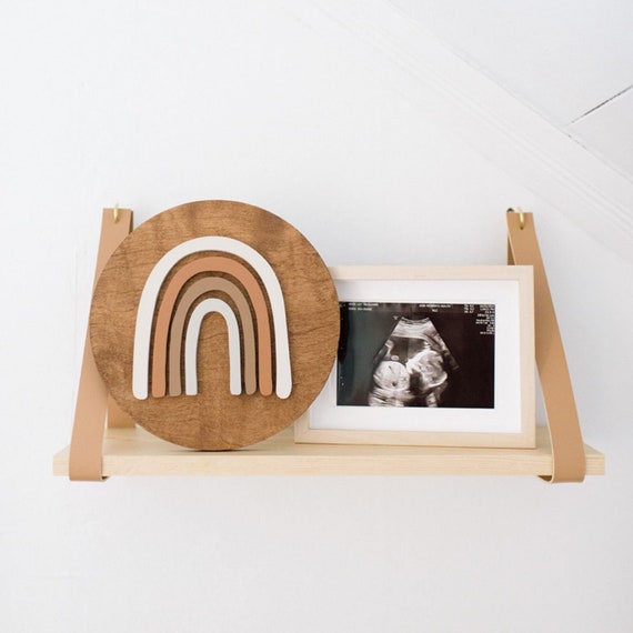 Rainbow Nursery Name Sign Decor Kit, Boho Wooden Baby Room Wall Art, P –  Kobasic Creations