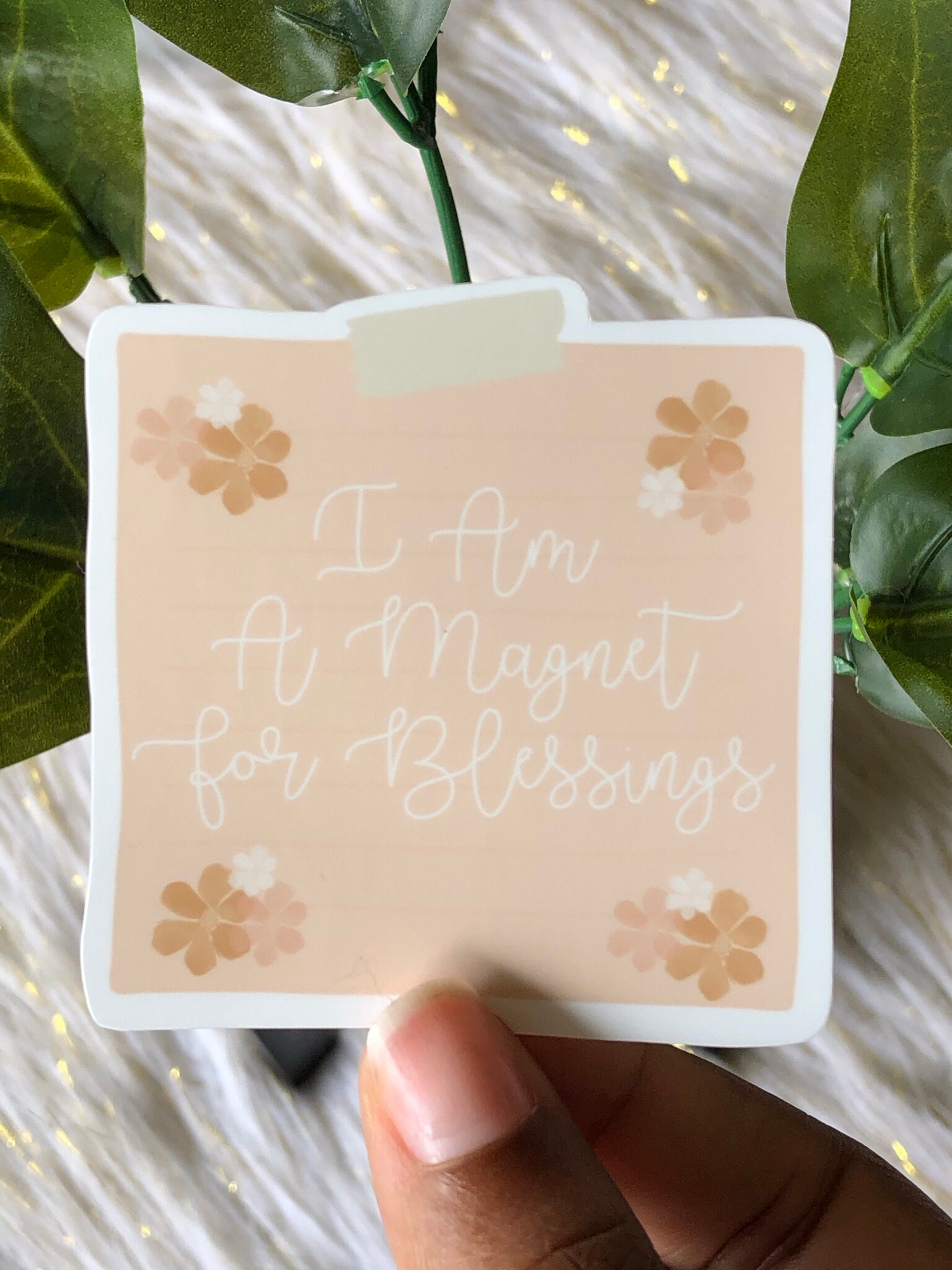 Cute Affirmation Stickers Inspirational Stickers Floral Etsy