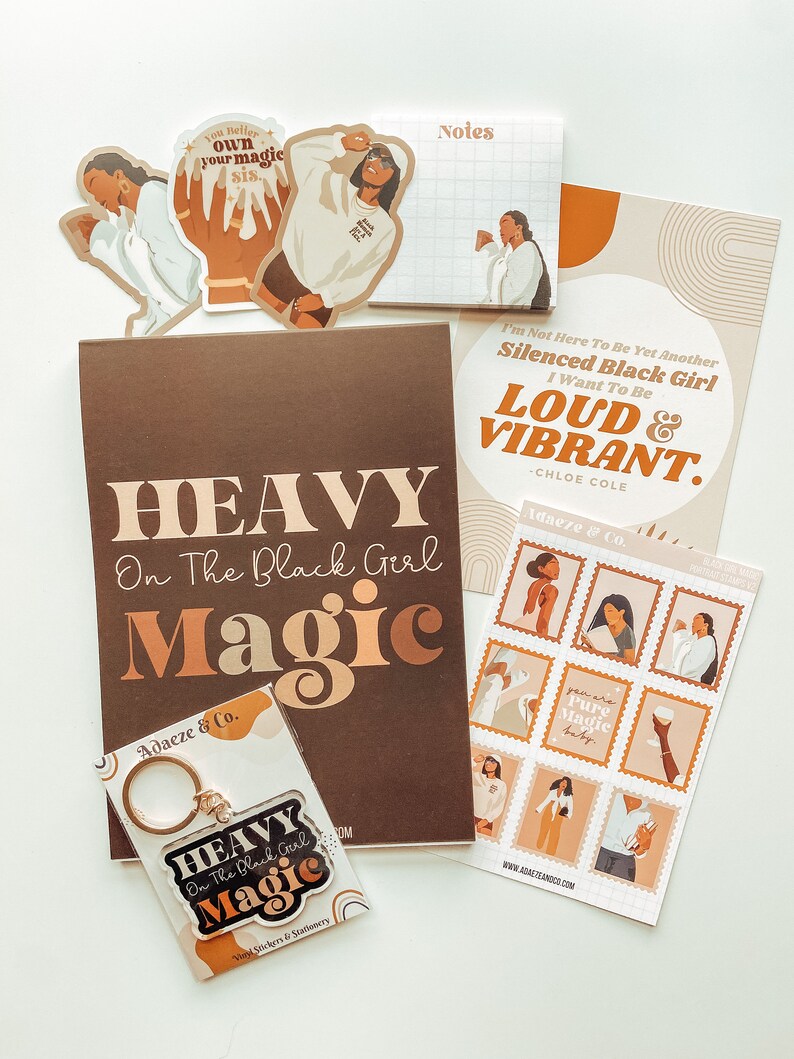 Black Girl Magic Gift Box Black Girl Stationery Black Girl Etsy