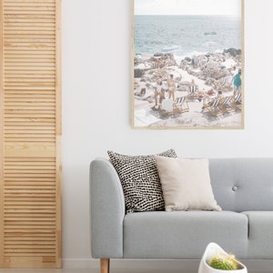 Strand Print, Strandschirm Print, Strand Digital Poster, French Riviera Print, druckbare Wandkunst, Digitaldrucke Bild 6