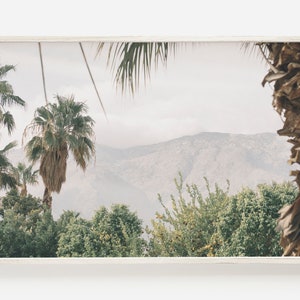 Palm Springs Scenery, California Desert Print, Desert Palms Wall Art, Palm Springs Mountains, Palm Springs Poster, Digital Palm Springs Art