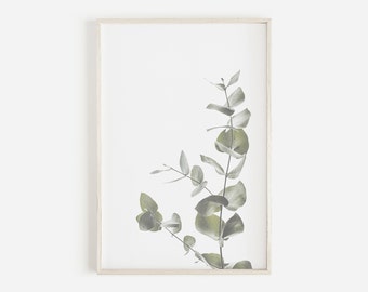 Eucalyptus Wall Art, Botanical Art Print, Instant Art, Modern Minimalist Poster, Instant Download, Printable Wall Decor